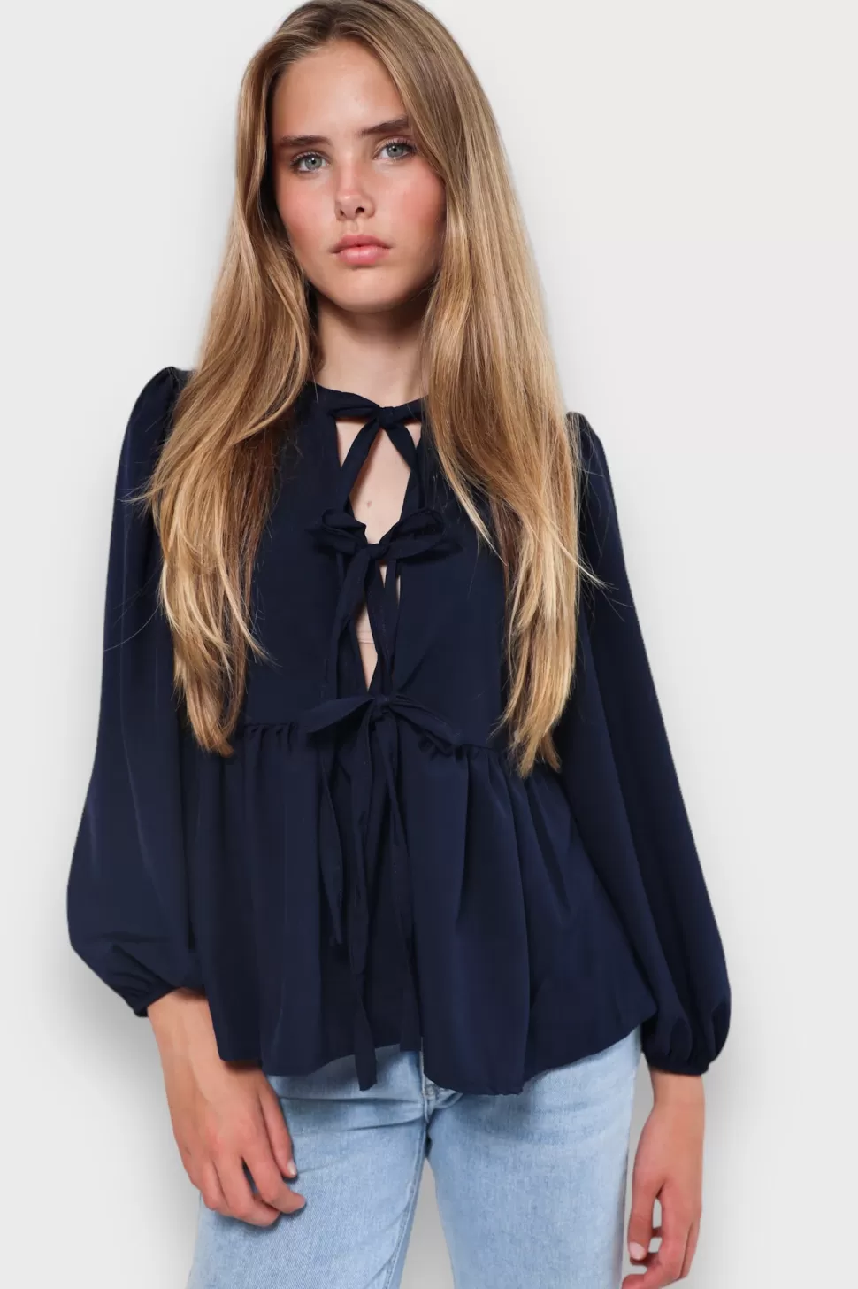 Blouse "Ange" Marine*Meet Me There Flash Sale