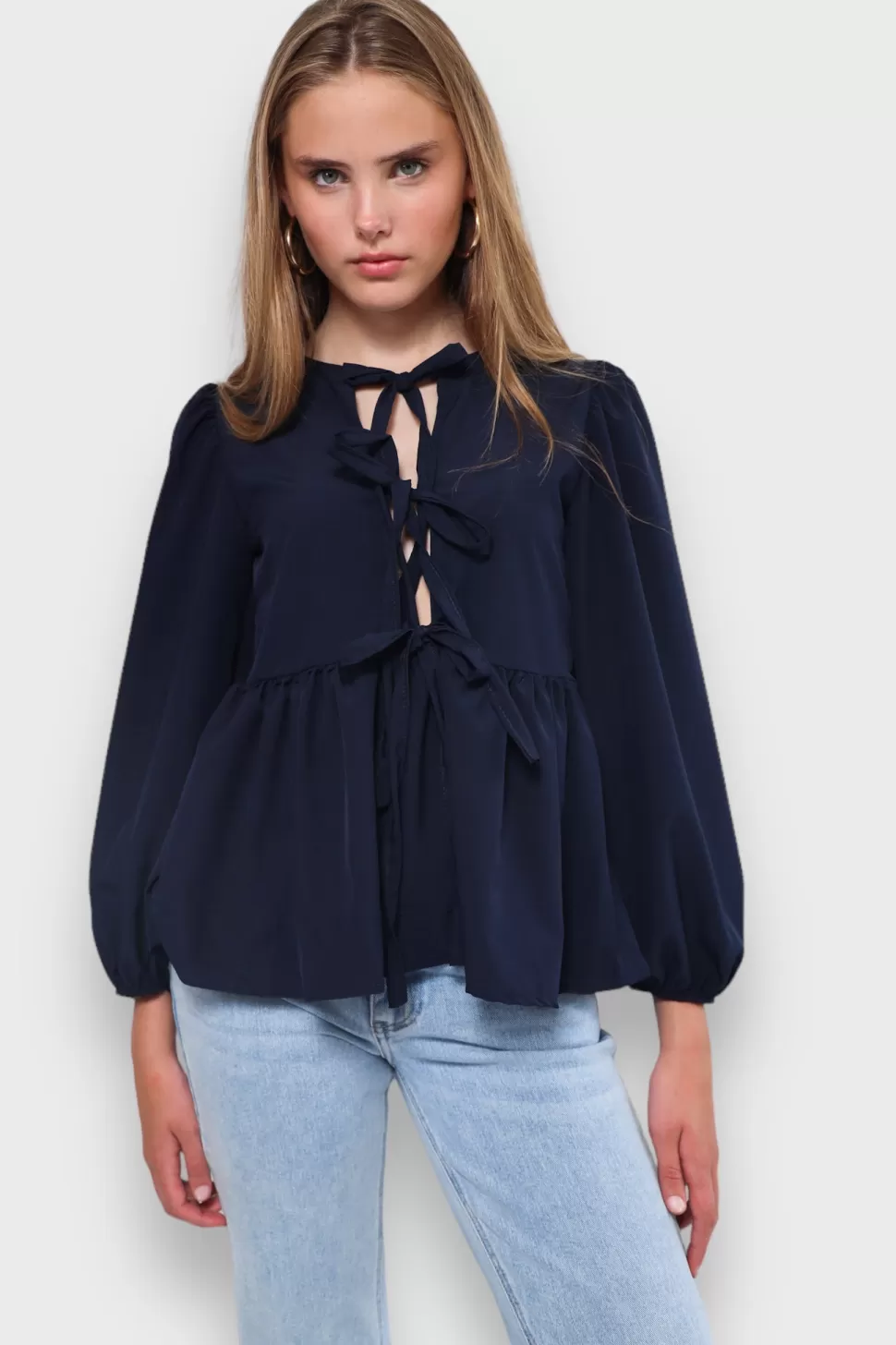 Blouse "Ange" Marine*Meet Me There Flash Sale