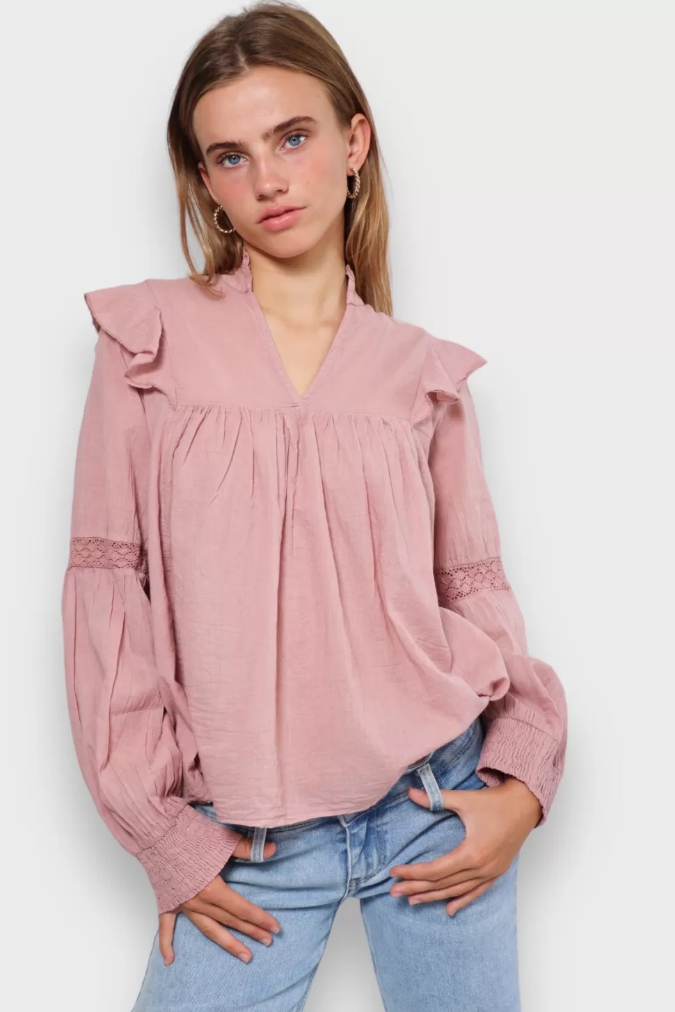 Blouse "Glory" Rose*Meet Me There Sale