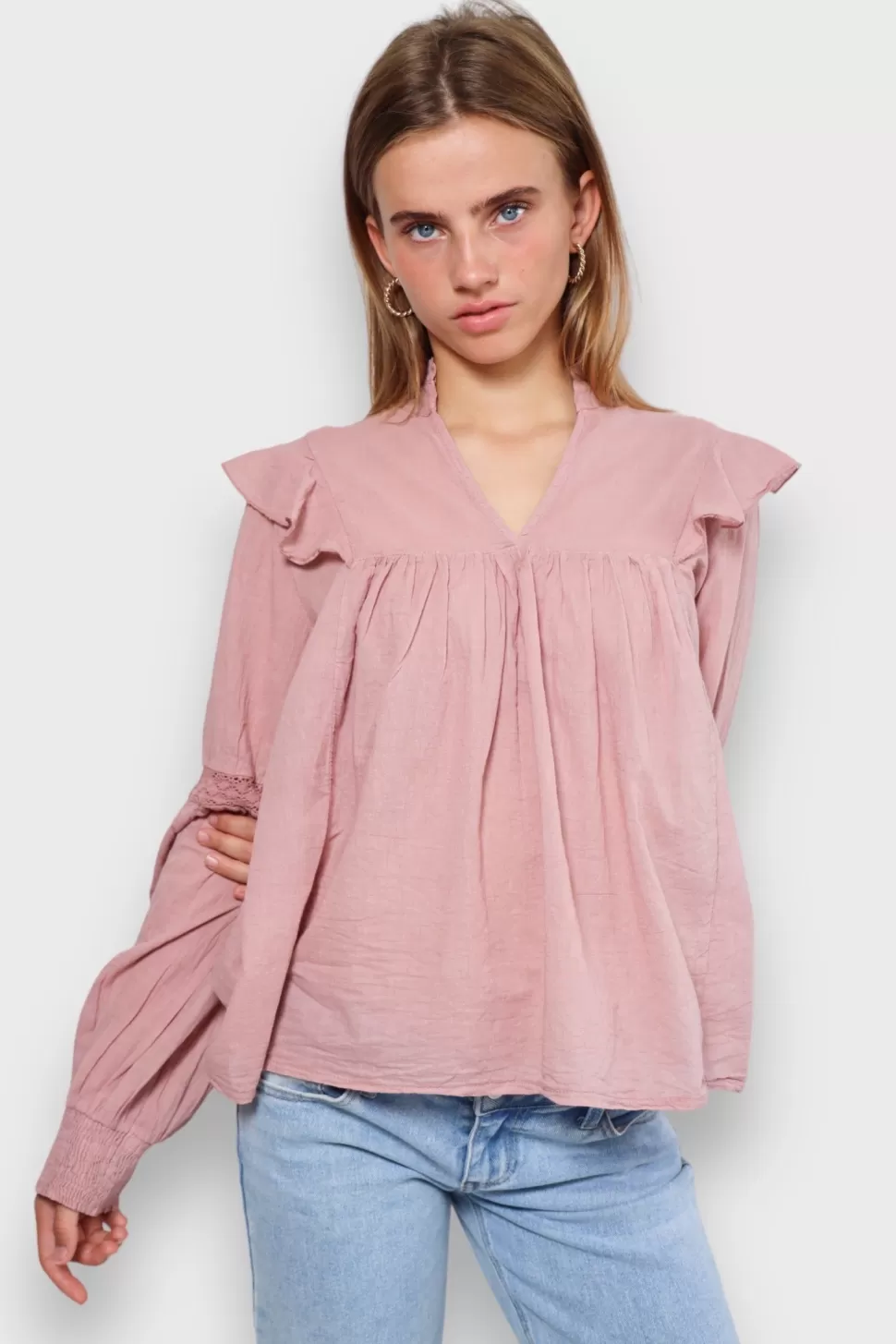 Blouse "Glory" Rose*Meet Me There Sale