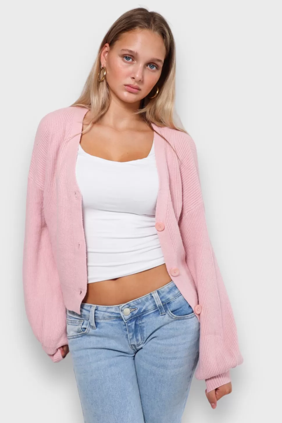 Cardigan "Jours D'Automne" Rose*Meet Me There Store