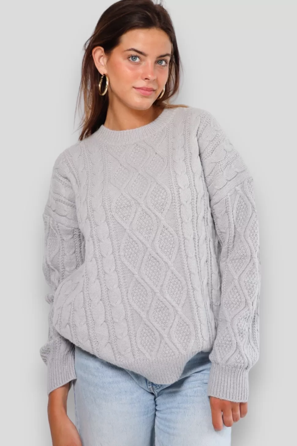 Maille Cosy Gris*Meet Me There Clearance