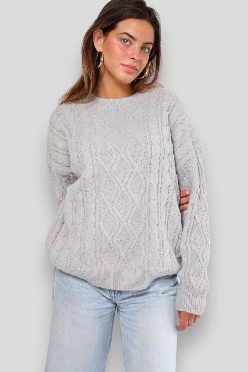 Maille Cosy Gris*Meet Me There Clearance