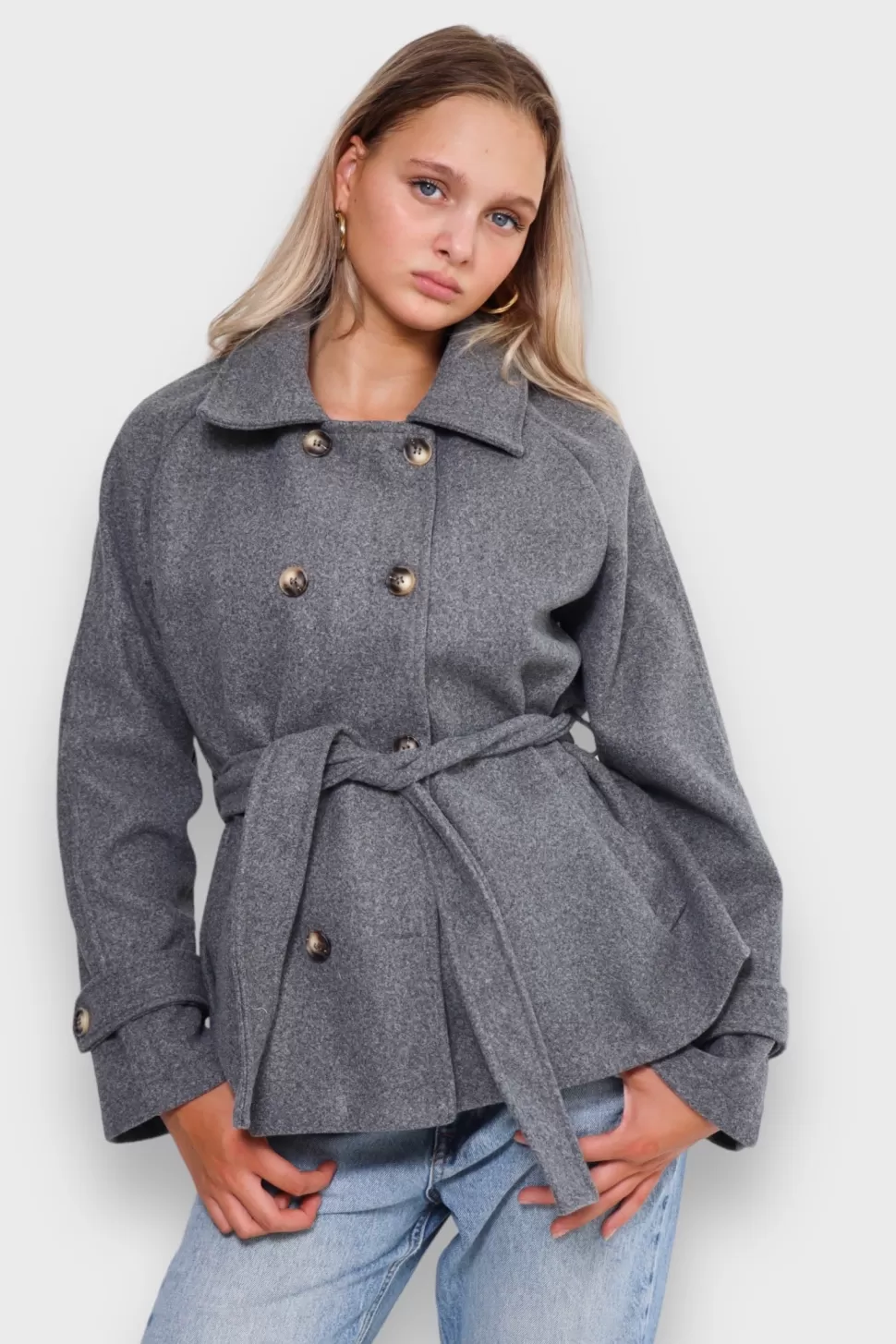 Manteau "Autie" Gris*Meet Me There Best