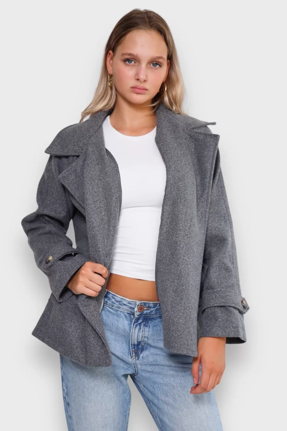 Manteau "Autie" Gris*Meet Me There Best