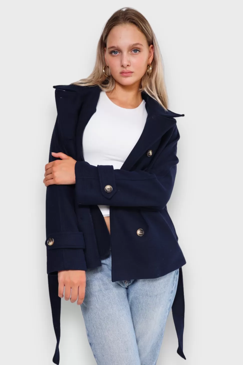 Manteau "Autie" Marine*Meet Me There Sale