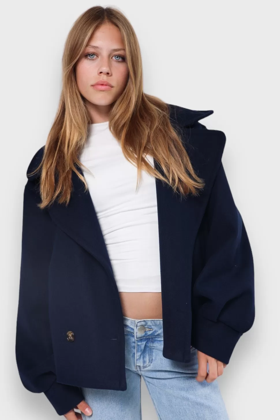 Manteau "Automne" Marine*Meet Me There Flash Sale