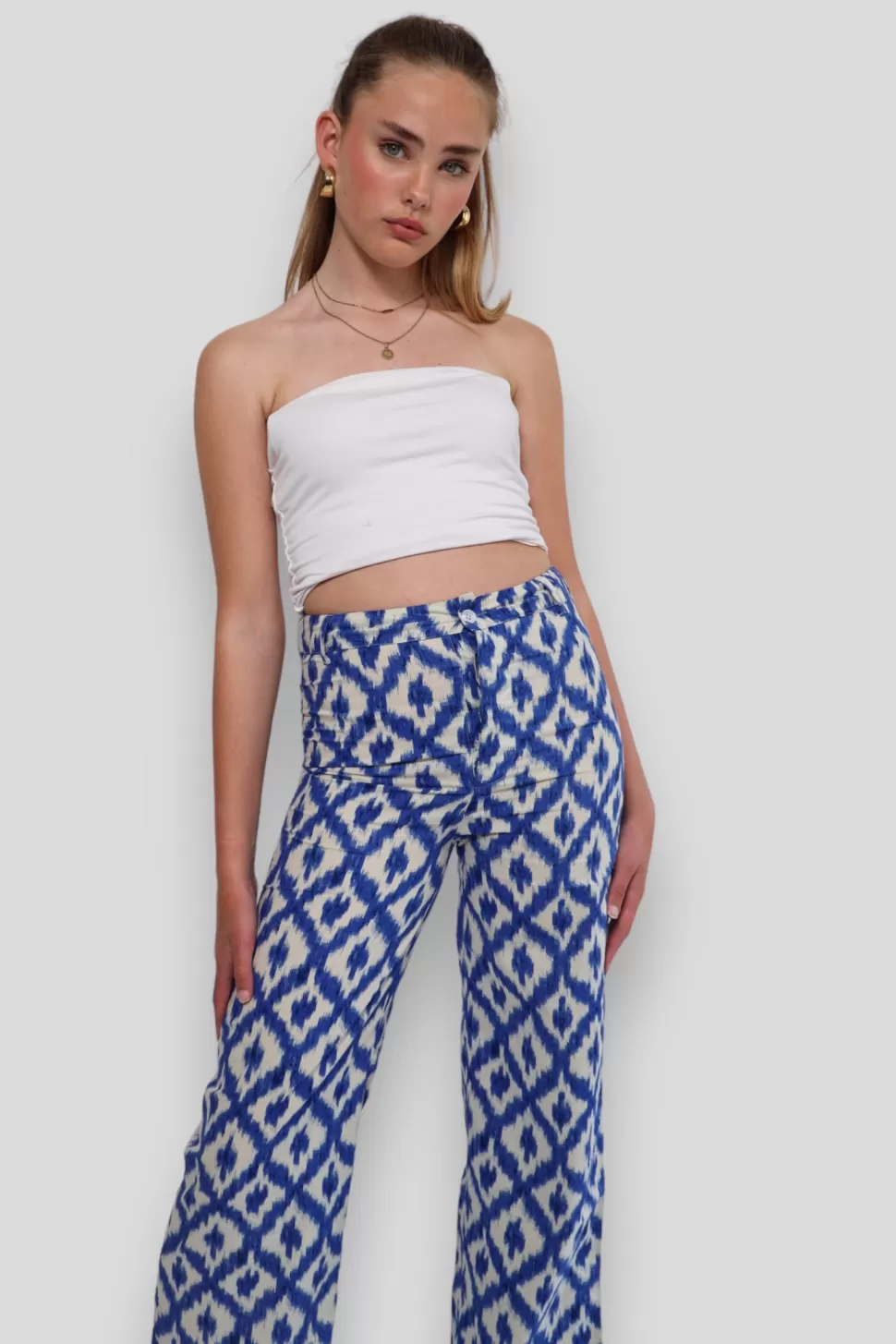 Pantalon "Azteque" Bleu*Meet Me There Online