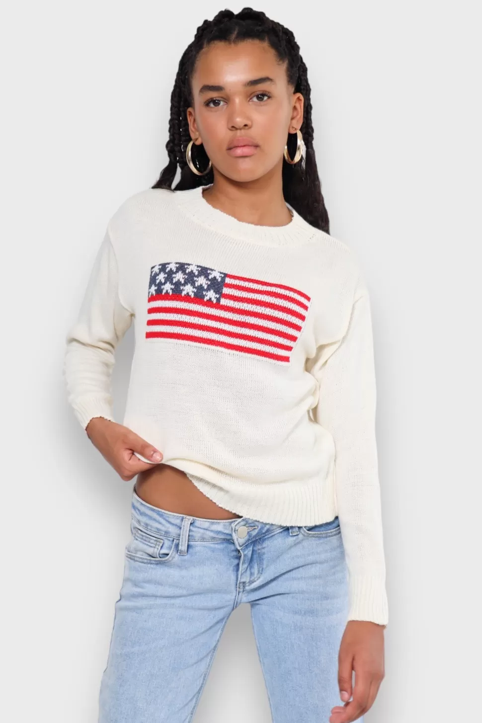 Pull "Drapeau" Blanc*Meet Me There Online