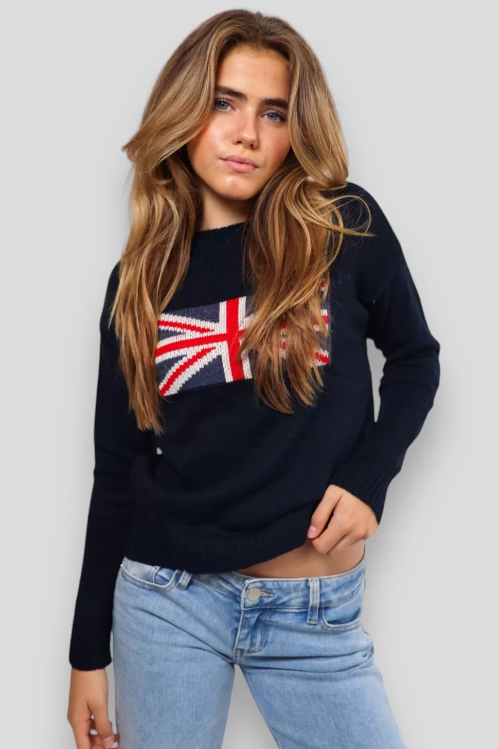 Pull "Drapeau Uk" Marine*Meet Me There Online