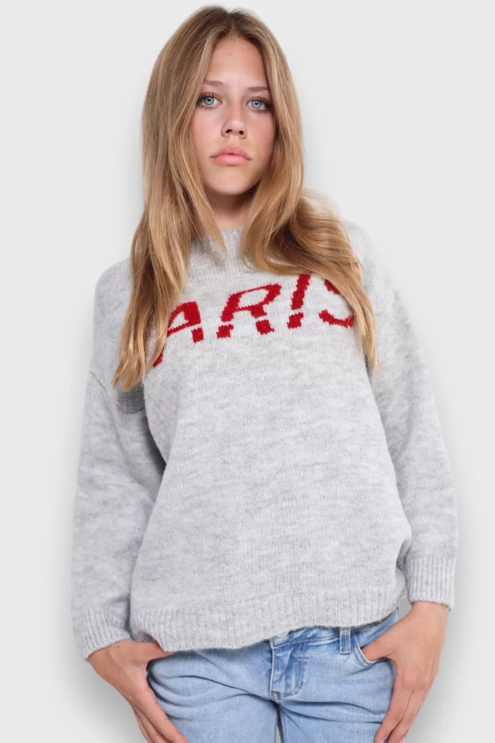 Pull "Paris" Gris*Meet Me There Discount