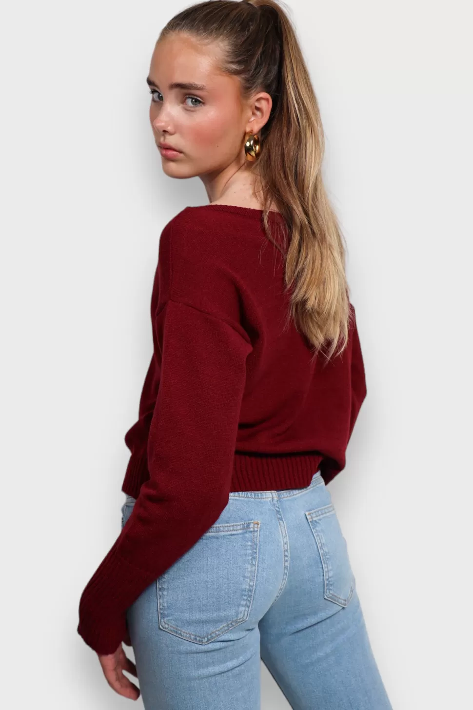 Pull "Une Epaule" Rouge*Meet Me There Flash Sale