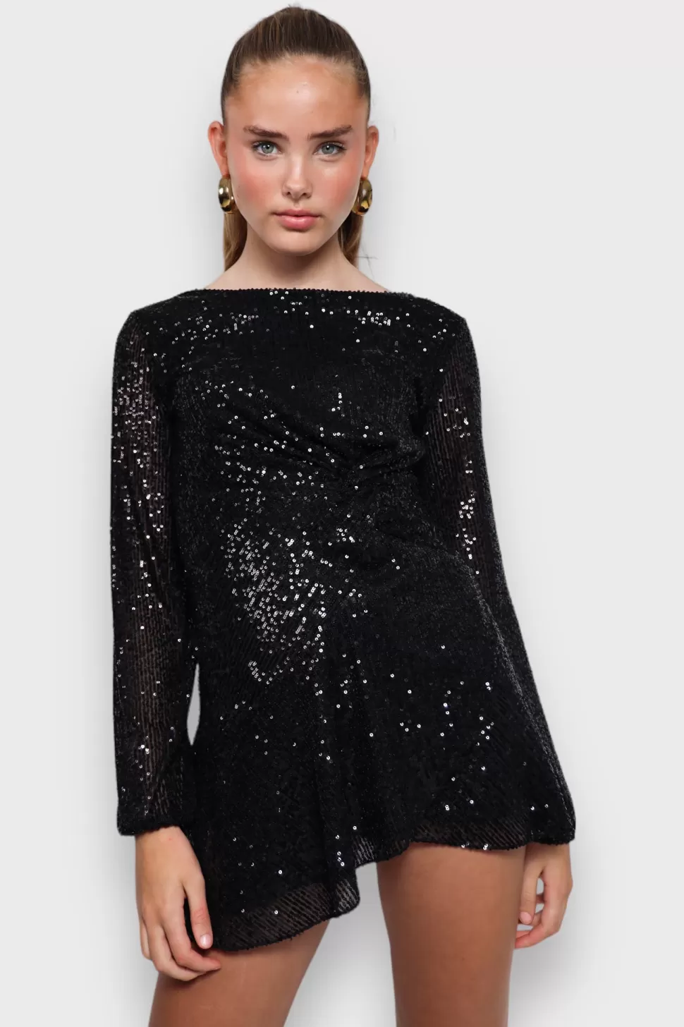 Robe "Twinkle" Noire*Meet Me There Outlet